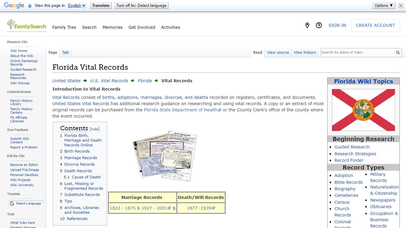 Florida Vital Records • FamilySearch
